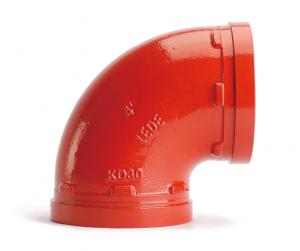 Короткое колено под муфту LedeGroove 90 ГРАДУСОВ ДУ 100, 4" (114,3 ММ)