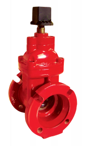 Запорная задвижка с обрезиненным клином для пожаротушения Гранар KR17 DN400 PN16