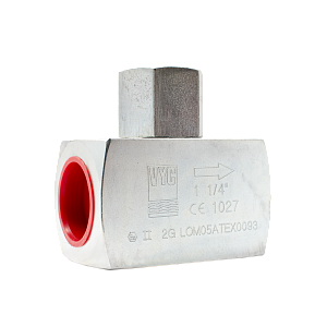 Обратный плунжерный клапан из нерж. стали VYC Industrial 179-03-050, Ру400, р/р